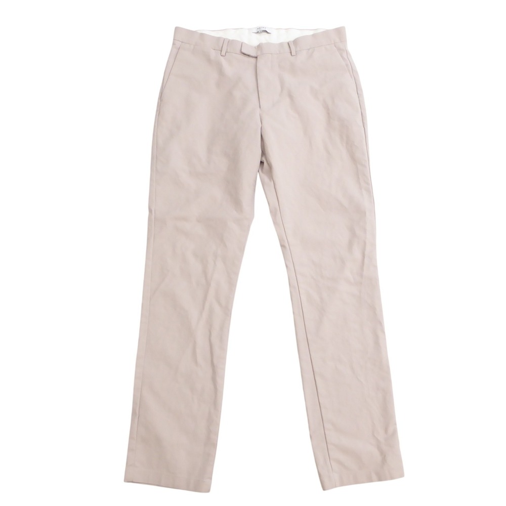 Reiss Mens Eastbury Chino Pants Tan Slim Fit Cotton Blend 34R x 31
